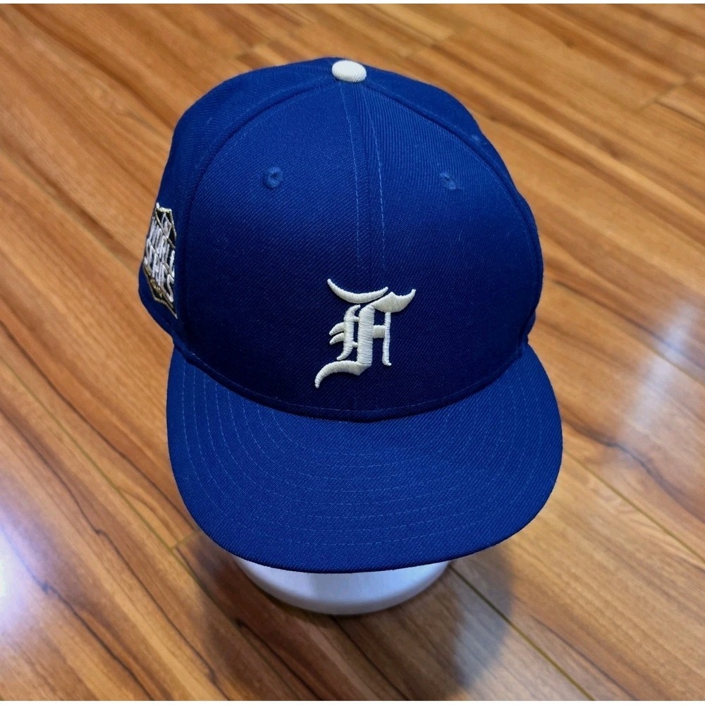 New Era 59Fifty x Fear of God 2020 World Series Patch Dodgers Baseball Cap 7 5/8 - Picture 2 of 13